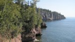 Tettegouche State Park, Minnesota, United States. View on the trail leading up to Shovel Point. There is a lookout spot in the middle of this picture.