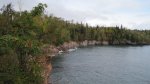 Tettegouche State Park, Minnesota, United States. View of Lake Superior from site E.