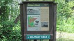 Click to enlarge Wild River State Park, Minnesota, United States. We walked way out into the middle of the woods and came across this. A sign for the Military Road. 100 years ago this was a major road. Pretty neat but also weird seeing it in the middle of a forest!