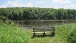 Click to enlarge Wild River State Park, Minnesota, United States. Sitting area looking over the St. Croix river. This is on the River Trail.