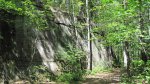 Click to enlarge Banning State Park, Minnesota, United States. A big wall of stone along the Quarry Trail.
