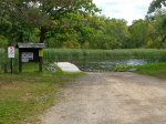 Big Bog State Rec Area, Minnesota, United States. Boat landing on the Tamarac River for registered campers only.