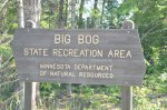 Big Bog State Rec Area, Minnesota, United States. Park Entrance sign