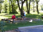 Click to enlarge Blue Mounds State Park, Minnesota, United States. Playground located in the campground area.