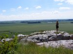 Click to enlarge Blue Mounds State Park, Minnesota, United States. Pretty view from atop the rock