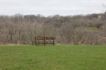 Camden State Park, Minnesota, United States. Bench with a view.