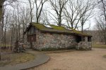 Camden State Park, Minnesota, United States. Restrooms at the north picnic ground.