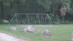 Carley State Park, Minnesota, United States. Swingset.