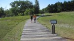 Crow Wing State Park, Minnesota, United States. The boardwalk. This is how it was years ago. This was basically main street.