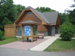 Flandrau State Park, Minnesota, United States. Showers in the Semi-Modern Campground.