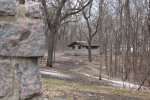 Fort Ridgely State Park, Minnesota, United States. Bathroom facility just off from the picnic shelter