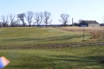 Fort Ridgely State Park, Minnesota, United States. The historic fort and monument along side the golf course.