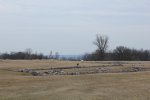 Fort Ridgely State Park, Minnesota, United States. Ruins of the buildings that once were the Fort Ridgley outpost