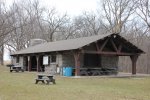 Fort Ridgely State Park, Minnesota, United States. Picnic shelter