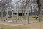 Fort Ridgely State Park, Minnesota, United States. Playground in the picnic area