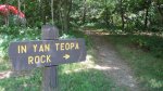 Frontenac State Park, Minnesota, United States. A trail leading to In Yan Teopa Rock.
