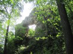 Click to enlarge Frontenac State Park, Minnesota, United States. In Yan Teopa Rock (Rock with Opening).