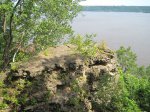 Click to enlarge Frontenac State Park, Minnesota, United States. This is the top of the In Yan Teopa Rock.