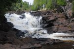 George H. Crosby Manitou State Park, Minnesota, United States. Cascades along Manitou river.