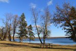 Click to enlarge Glendalough State Park, Minnesota, United States. Picnic area and yard around Historic Lodge and Trail Center