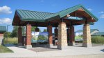 Great River Bluffs State Park, Minnesota, United States. Welcome center.