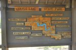 Hayes Lake State Park, Minnesota, United States. Map near entrance station