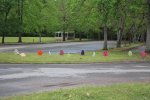 Click to enlarge Tishomingo State Park, Mississippi, United States. Park decorated for annual Easter egg hunt.
