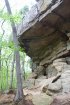Click to enlarge Tishomingo State Park, Mississippi, United States. Rock cliffs along hiking trail.