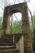 Click to enlarge Tishomingo State Park, Mississippi, United States. Steps to swinging bridge from far side.