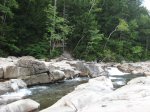 Swift River Lower Falls, Kancamagus Highway NH 112, Near Blackberry Crossing & Covered Bridge Campgrounds, Parking area GPS coordinates: N44� 00.954 | W071� 14.740 Elevation 948