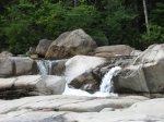 Swift River Lower Falls, Kancamagus Highway NH 112, Near Blackberry Crossing & Covered Bridge Campgrounds, Parking area GPS coordinates: N44� 00.954 | W071� 14.740 Elevation 948