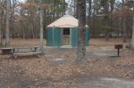 Click to enlarge Belleplain State Forest, New Jersey, United States. You can rent a yurt. It has 2 bunk beds in it.