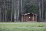 Click to enlarge Findley State Park, Ohio, United States. Cabins in camping area