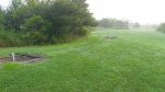 Bald Eagle State Park, Pennsylvania, United States. Horshoe pits and volleyball area behind site 21