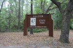 Colleton State Park, South Carolina, United States. Entrance sign