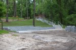 Click to enlarge New patio area by river