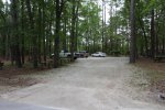 Colleton State Park, South Carolina, United States. Parking lot for picnic area