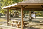 Click to enlarge Francis Marion National Forest, South Carolina, United States. Small picnic shelters and restrooms in day use area.