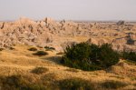 Click to enlarge Badlands National Park, South Dakota, United States. Castle trail at early evening