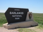 Click to enlarge Badlands National Park, South Dakota, United States. Park entrance sign.