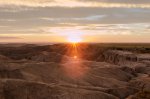Click to enlarge Badlands National Park, South Dakota, United States. Sunset, Sage Creek Overlook