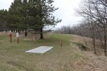Click to enlarge Hartford Beach State Park, South Dakota, United States. Disc golf course. This is the first tee box.