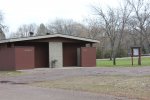 Click to enlarge Hartford Beach State Park, South Dakota, United States. Restrooms in the picnic and playground area.