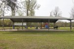Double Bayou County Park, Texas, United States. Picnic shelters available to rent