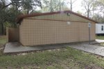 Double Bayou County Park, Texas, United States. Washrooms