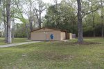Double Bayou County Park, Texas, United States. Washrooms
