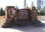 Click to enlarge Bryce Canyon National Park, Utah, United States. Park entrance sign.