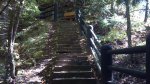 Click to enlarge Copper Falls State Park, Wisconsin, United States. Some of the many slate stairs along the Doughboys
