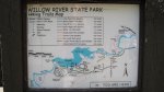 Click to enlarge Willow River State Park, Wisconsin, United States. Hiking trail map.