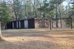 Click to enlarge Council Grounds State Park, Wisconsin, United States. Bathroom and playground around the picnic area.